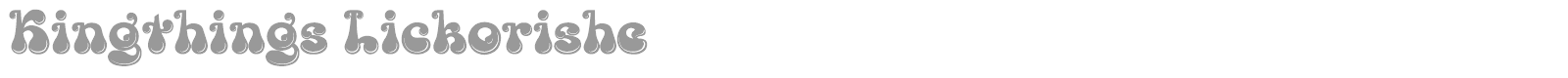 Kingthings Lickorishe font preview